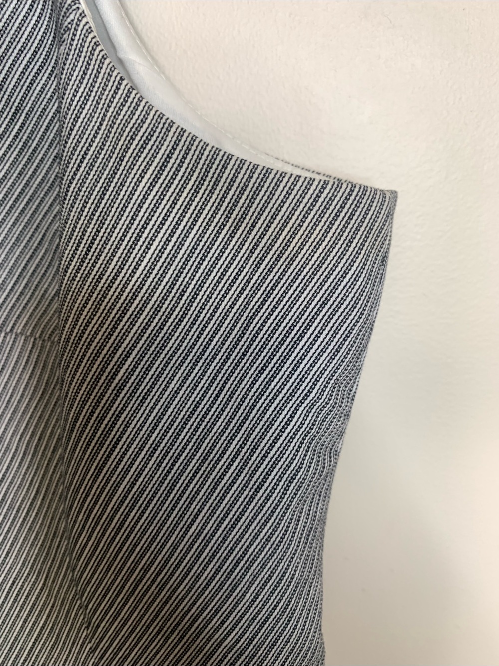 le château Y2K Pinstripe Gray Double-Breasted Vest L - Picture 5 of 13